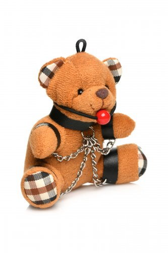 Gagged Teddy Bear Keychain Adult Intimacy Novelty Gift Default Title Gag Gifts & Novelties