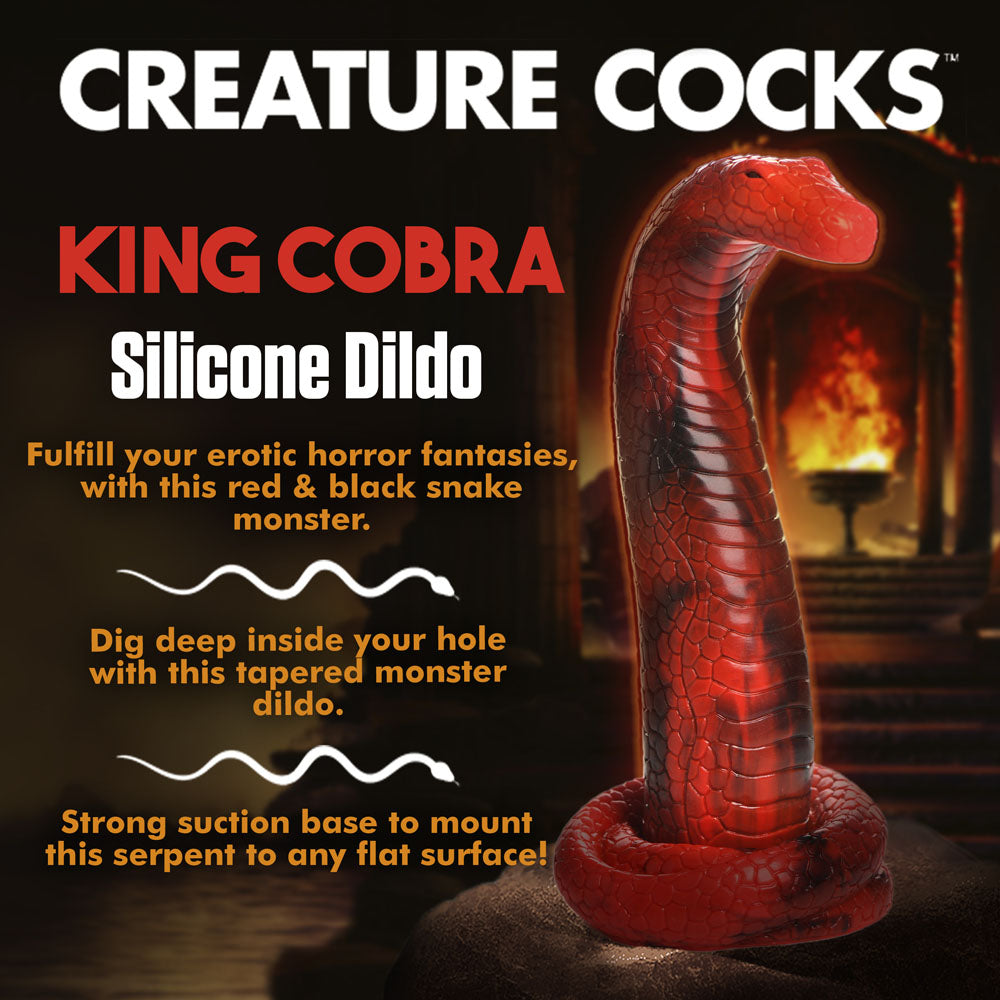 Creature Cocks King Cobra Silicone Dildo for Unique Sensations and Sensual Exploration Dildos & Dongs