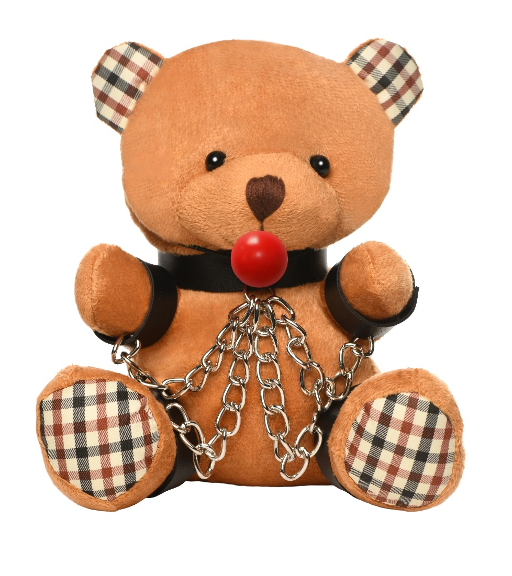 Master Series Gagged Bondage Bear Plush Toy Default Title Novelties