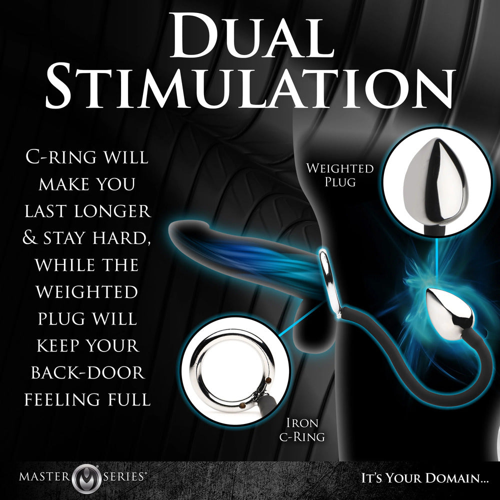Master Series Tug Plug Aluminum Cock and Ball Ring – Aluminum Cock and Ball Ring > Anal Range > Butt Plugs