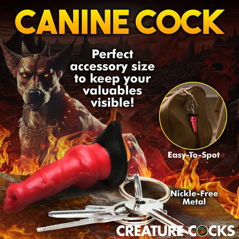 Creature Cocks Hell-Hound Keychain Novelty Fantasy Dildo Keyring Gag Gifts & Novelties