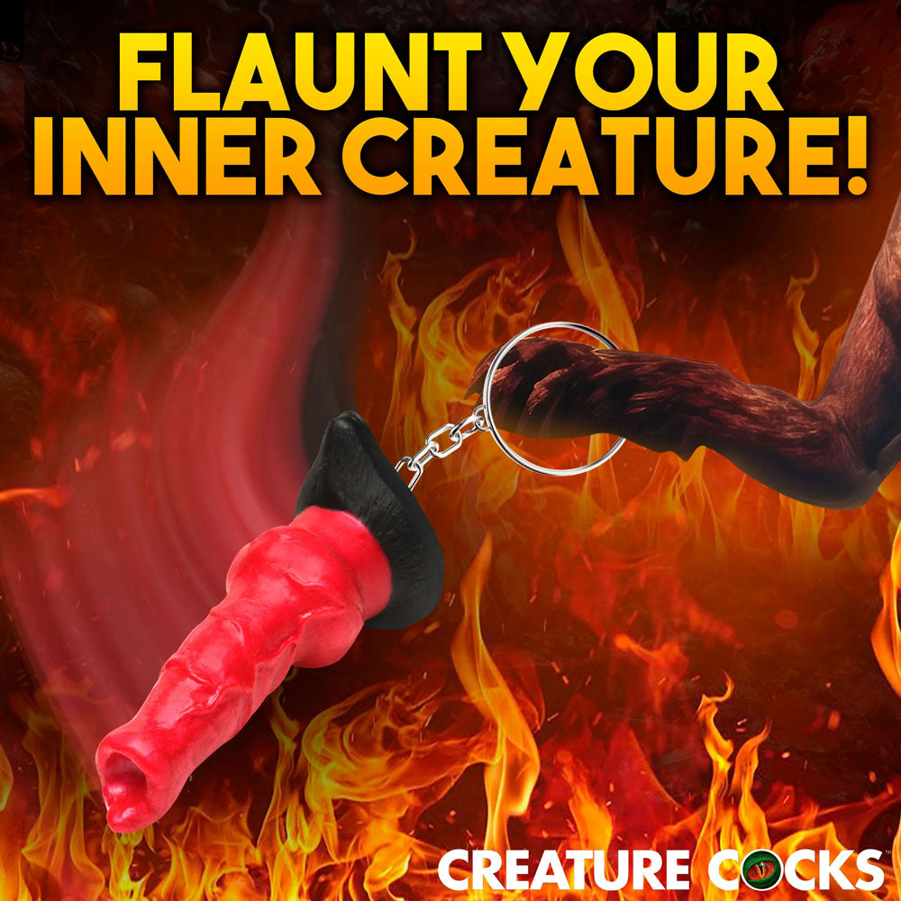 Creature Cocks Hell-Hound Keychain Novelty Fantasy Dildo Keyring > Novelties > Gag Gifts