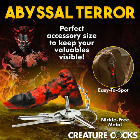 Creature Cocks Fire Demon Keychain Fantasy Accessory Gag Gifts & Novelties