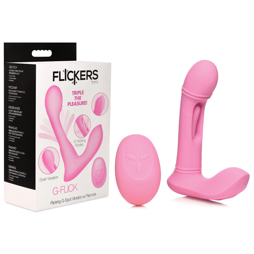 Inmi Flickers G-Flick Flicking G-Spot Vibrator for Ultimate Pleasure Pink STIMULATORS