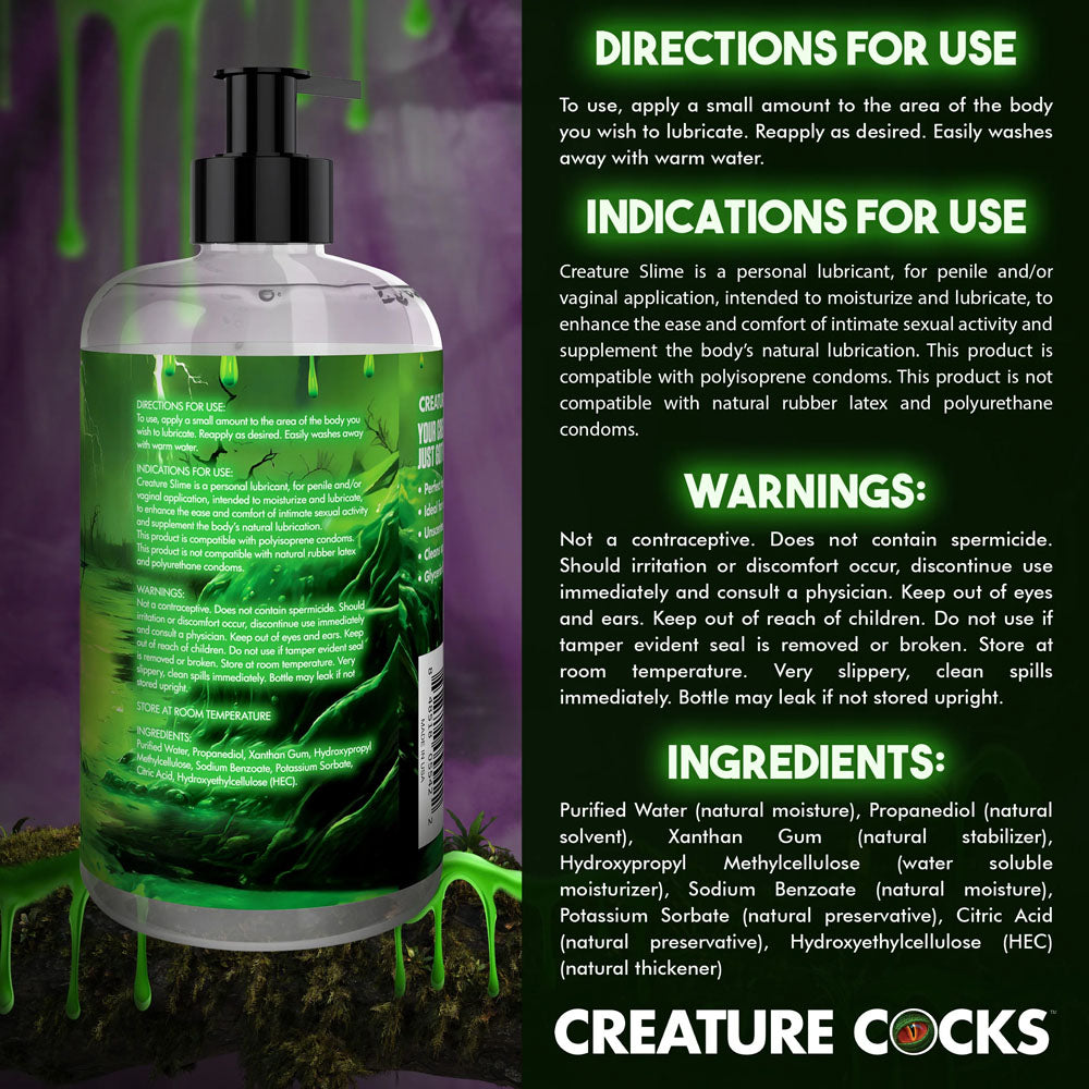 Creature Cocks Water-Based Lubricant 473 Milliliters for Intimate Adventures Speciality Lubricants