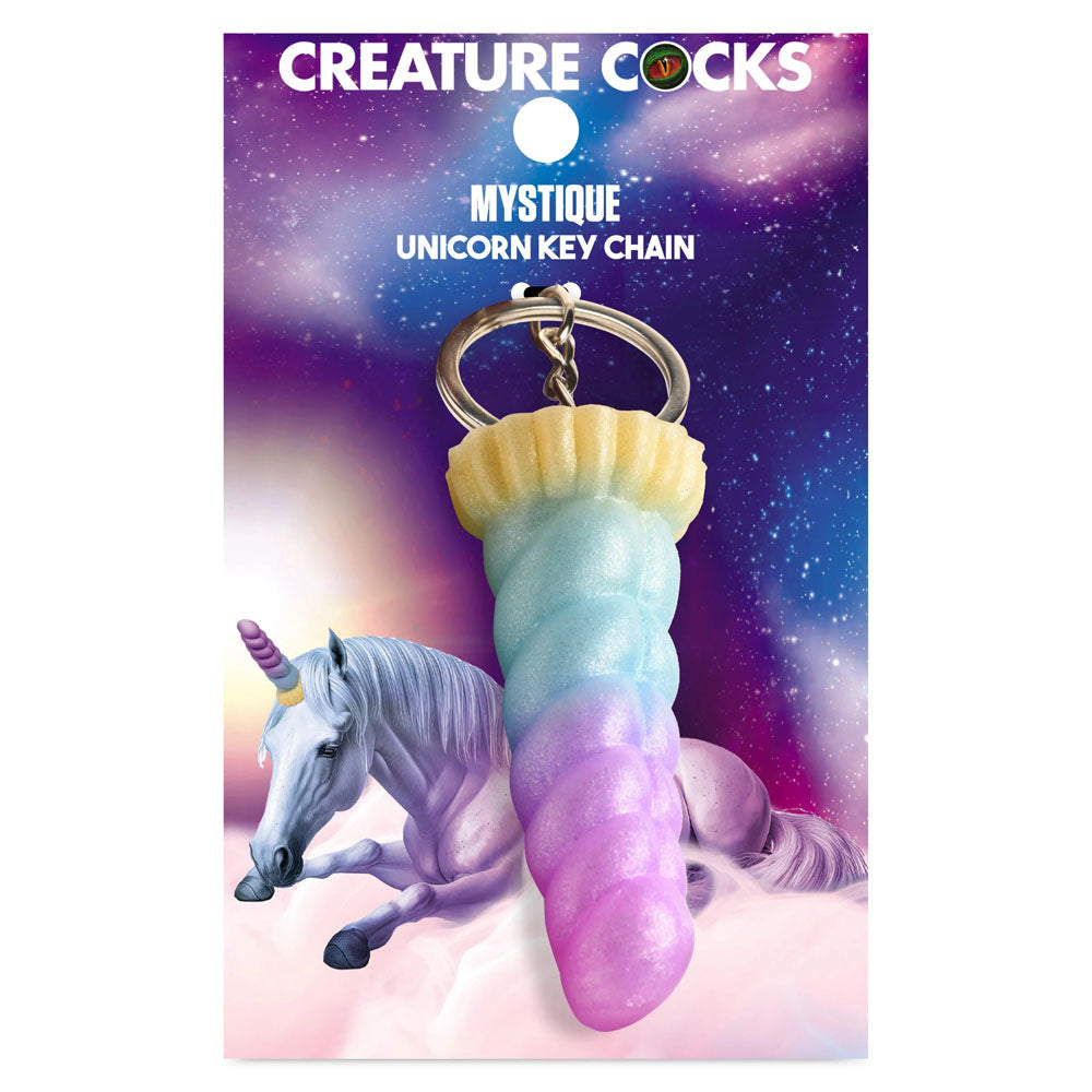 Mystique Unicorn Keychain Playful Novelty Adult Accessory Fantasy-Themed Keychain > Novelties > Gag Gifts