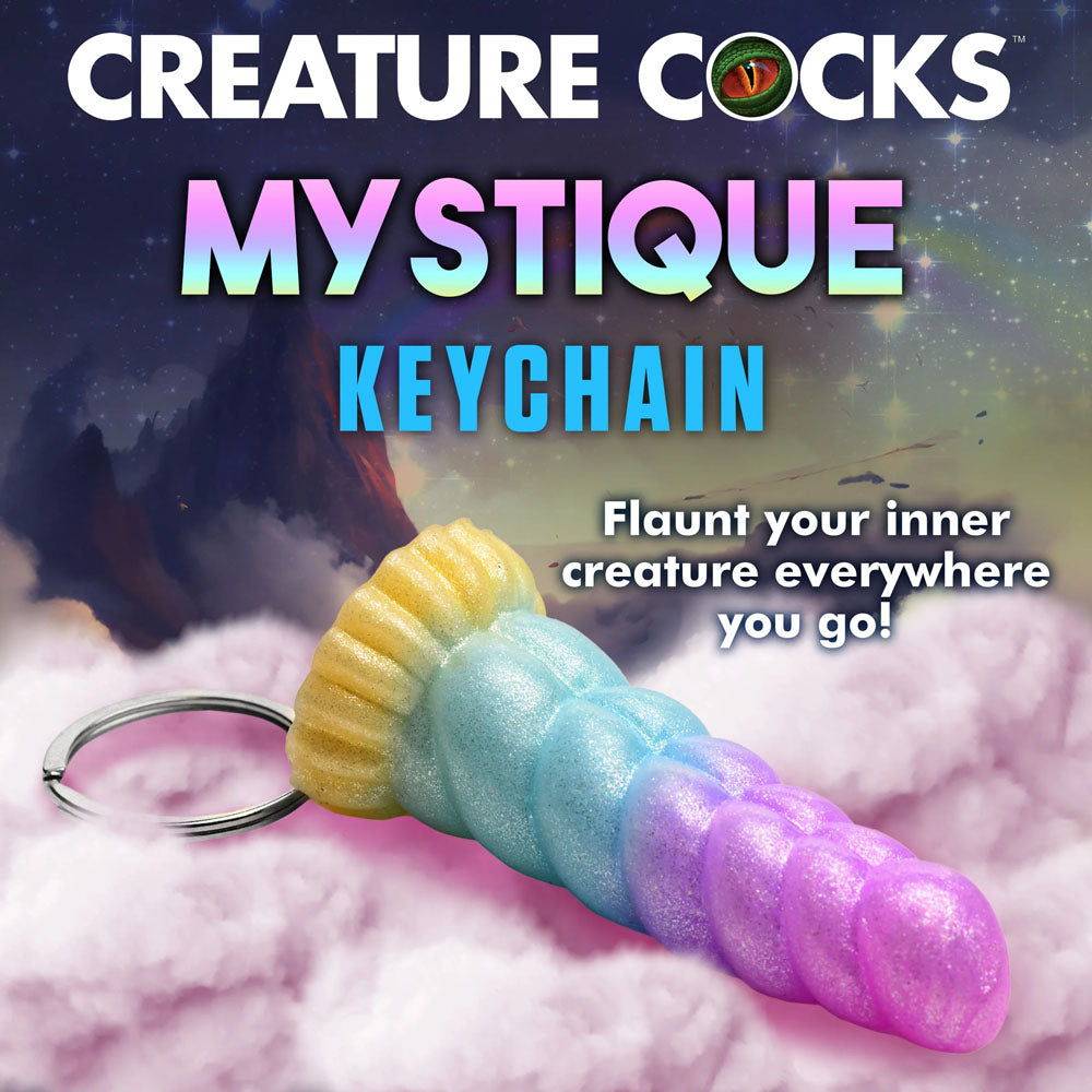Mystique Unicorn Keychain Playful Novelty Adult Accessory Fantasy-Themed Keychain > Novelties > Gag Gifts