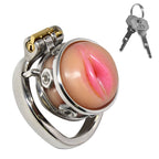 Pussy Boy Metal Chastity Cage – Body-Safe Silicone Chastity Device > Bondage Gear > Male Chastity