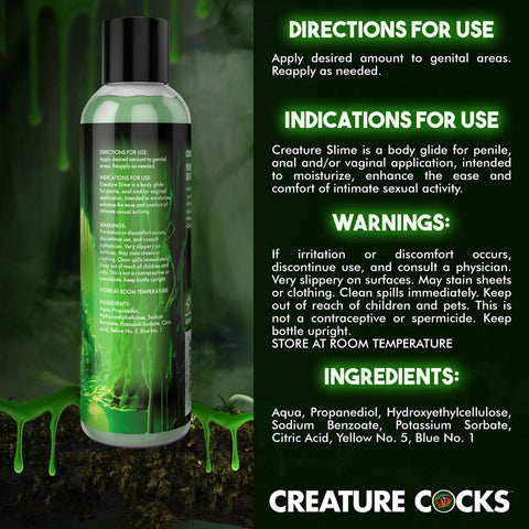 Creature Slime by Creature Cocks 237 ml Water-Based Lubricant Speciality Lubricants