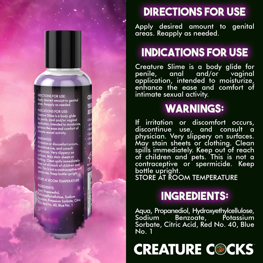 Creature Slime Purple Water Based Lubricant 4 Ounce Speciality Lubricants