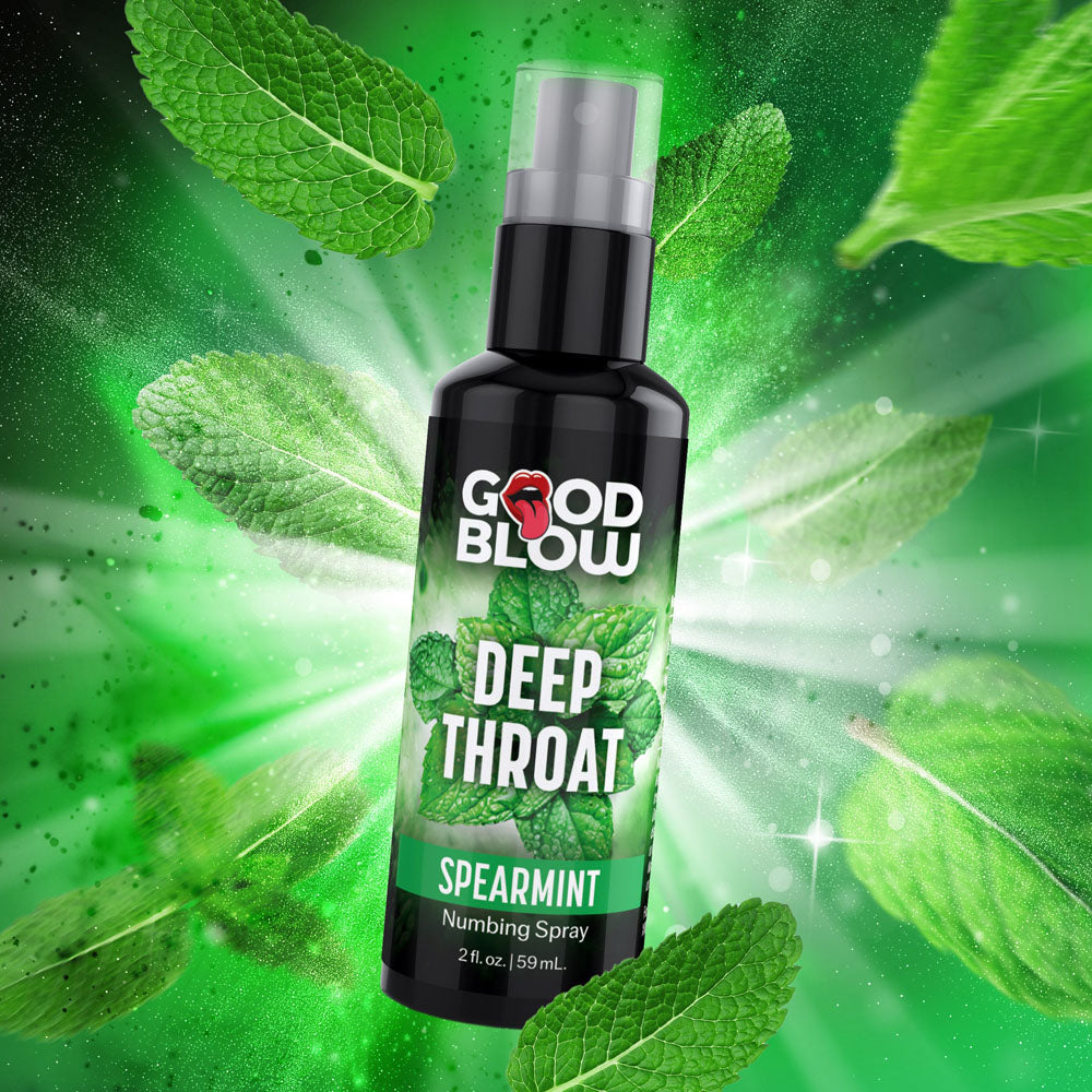 Good Blow Deep Throat Spray (Spearmint) – Spearmint Flavored Numbing Spray 59 ml > Lube > Oral Gels & Sprays