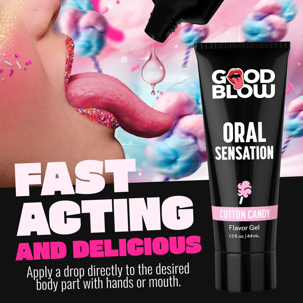 Good Blow Oral Sensation Gel Cotton Candy Flavor 44ml Tube > Lube > Oral Gels & Sprays
