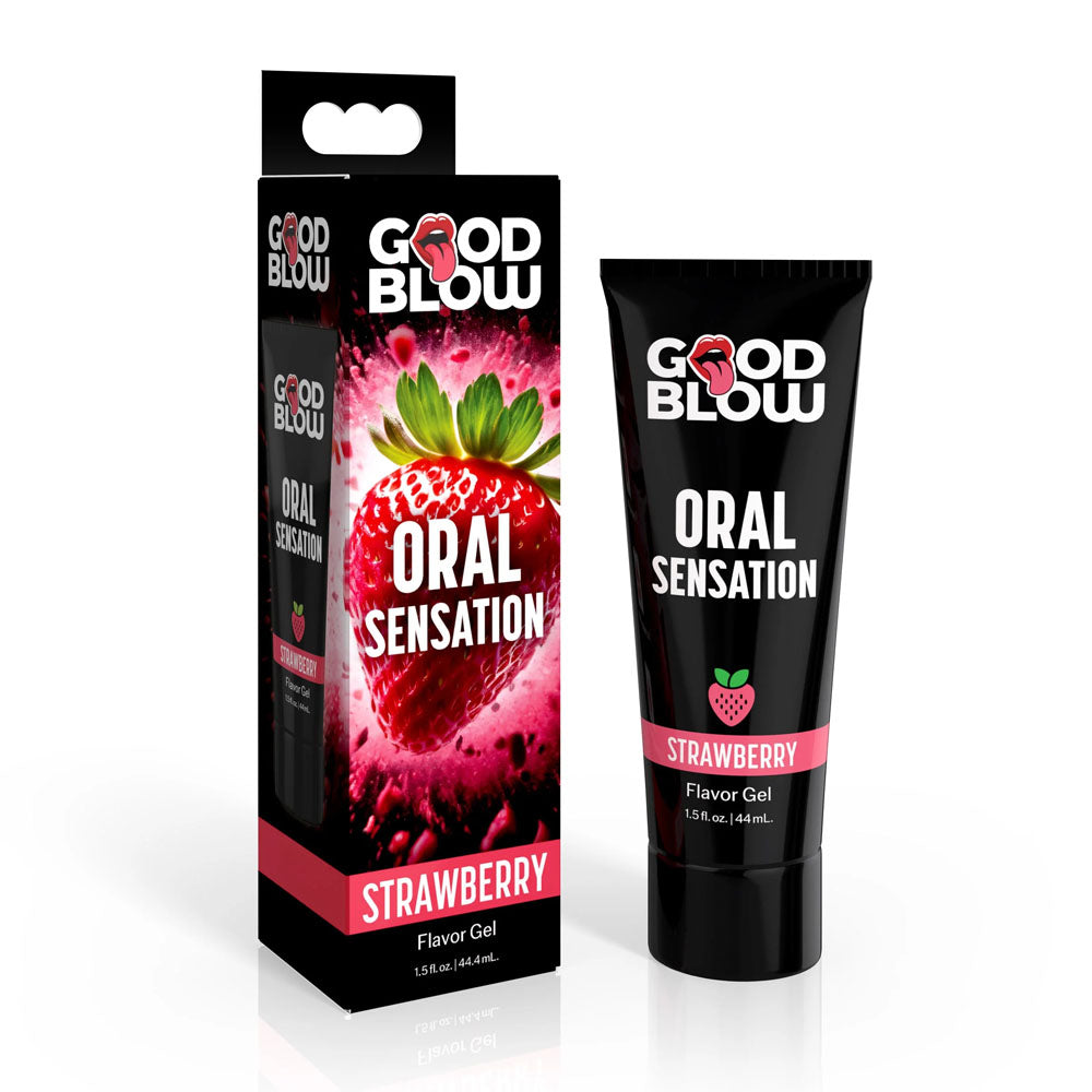 Good Blow Oral Sensation Gel Strawberry Flavored 44ml Tube > Lube > Oral Gels & Sprays
