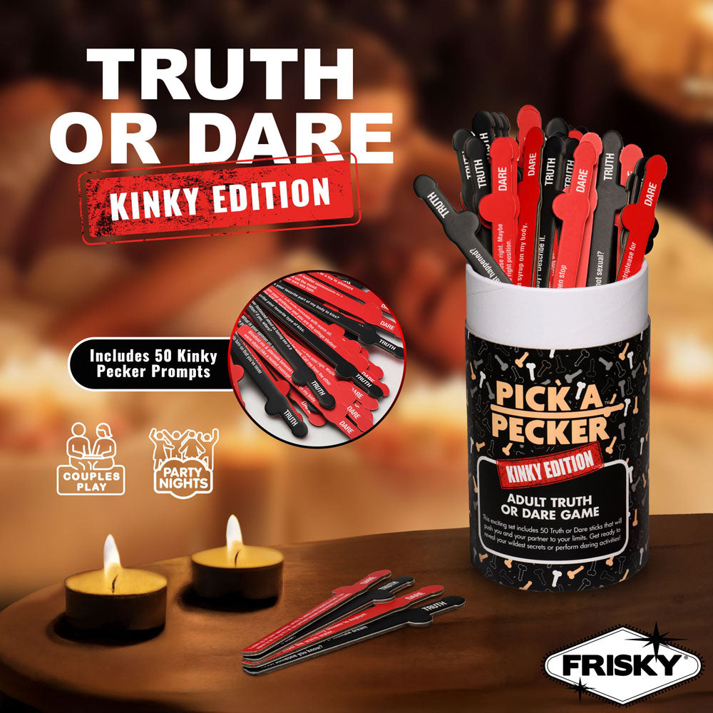 Pick a Pecker Kinky Edition Truth or Dare Adult Game Cards > Novelties > Bachelor & Bachelorette Items