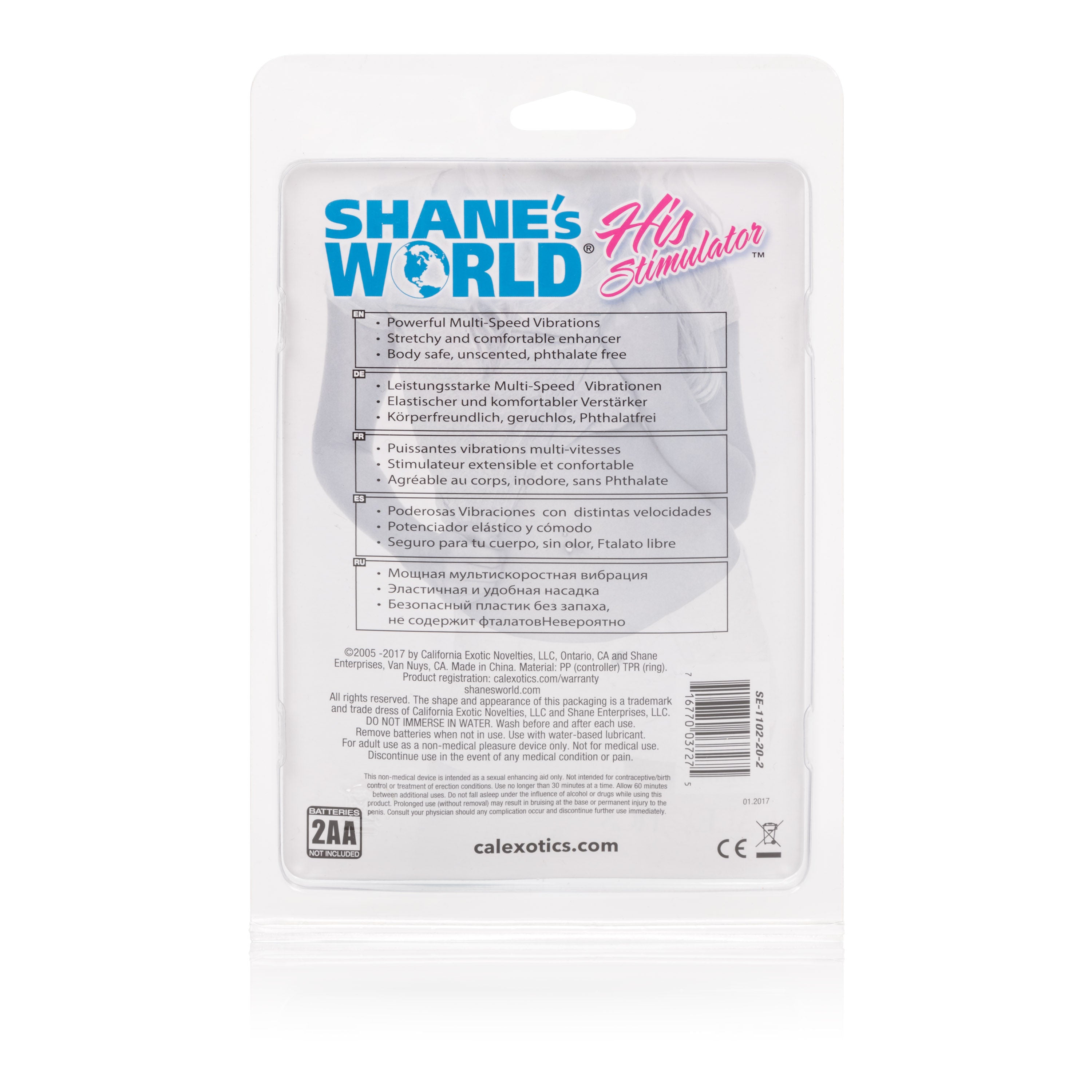 Shanes World His Vibrating Stimulator Compact Adult Toy Blue Cock Rings Vibrating