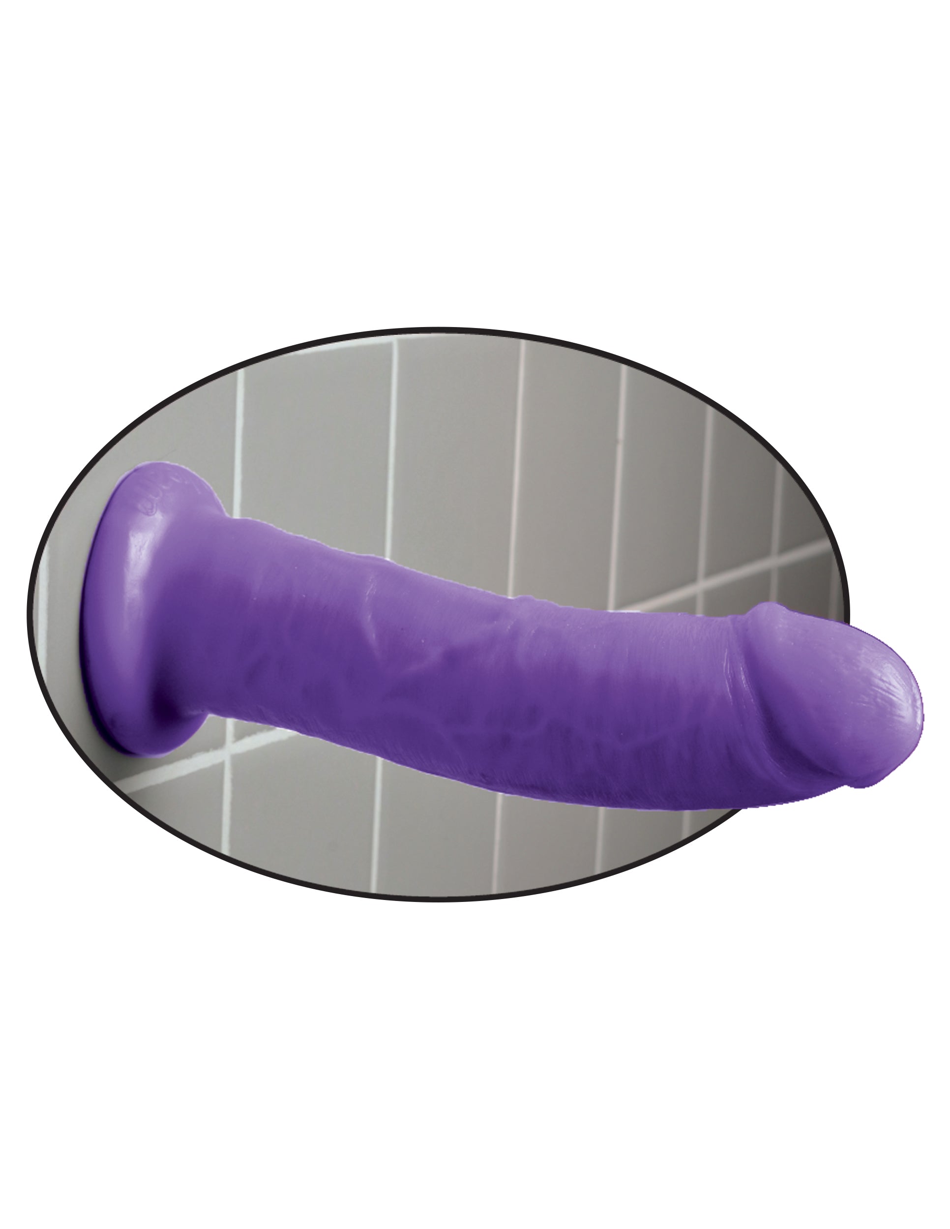 Dillio 8 Inch Dildo with Strong Suction Cup Base for Precision Stimulation Dongs Neutral