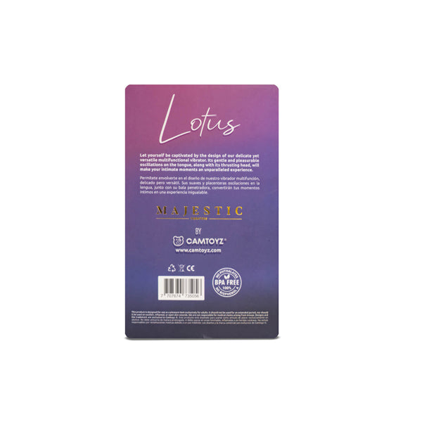 Lotus Double-Ended Vibrator with Bullet and Tongue Stimulator Red > Sex Toys For Ladies > Clitoral Vibrators and Stimulators