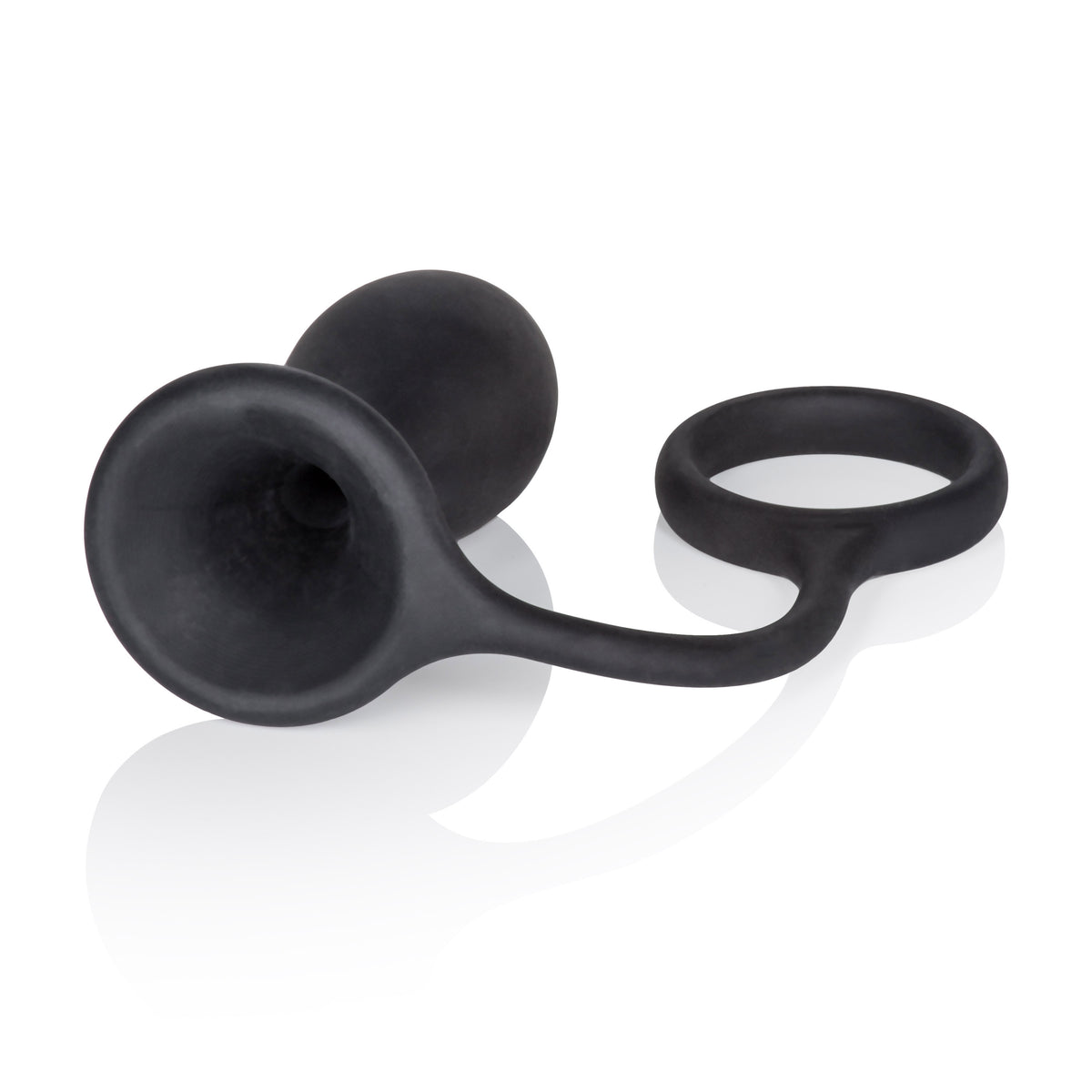 Dr Joel Kaplan Silicone Prostate Probe and Support Ring Black Black > Anal Range > Prostate Plugs
