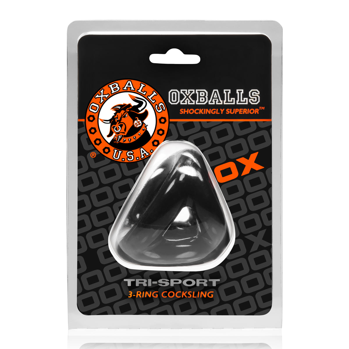Oxballs Tri-Sport Versatile 3-Ring Cockring Black for Men Default Title COCK RING Set