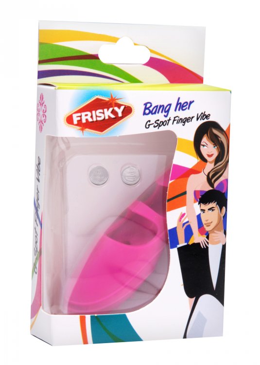 Bang Her Silicone G-Spot Finger Vibrator Pink Pink > Vibrators > Finger Vibrators