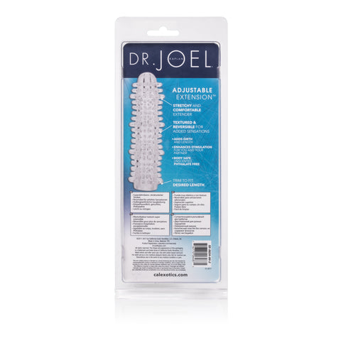 Dr Joel Kaplan Adjustable Clear Penis Extension Sleeve with Girth SLEEVES
