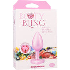 Booty Bling Metal Heart Plug (Pink) – Small Smooth Butt Plug Pink > Anal Range > Jewel Butt Plugs