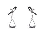 Sportsheets Velvet Noir Tuggable Nipple Clamps with Gunmetal Finish and Adjustable Restraints > Sex Toys > Nipple Clamps