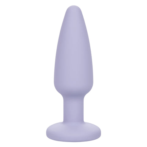 First Time Crystal Booty Kit Purple 3 Graduated Silicone Anal Plugs with Crystal Base