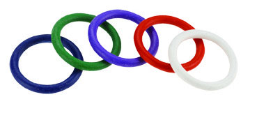 Rainbow Rubber Cock Ring Set 1.25 Inch Comfortable Fit > Cock Ring > Sets