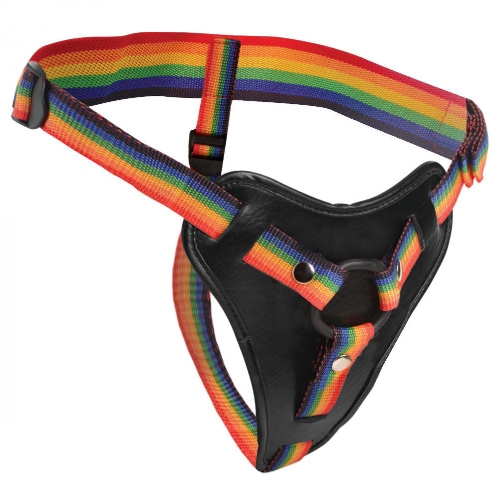 Strap-U Take the Rainbow Universal Strap-On Harness – Adjustable Size Harness > Dildos > Strap On Harnesses Main image