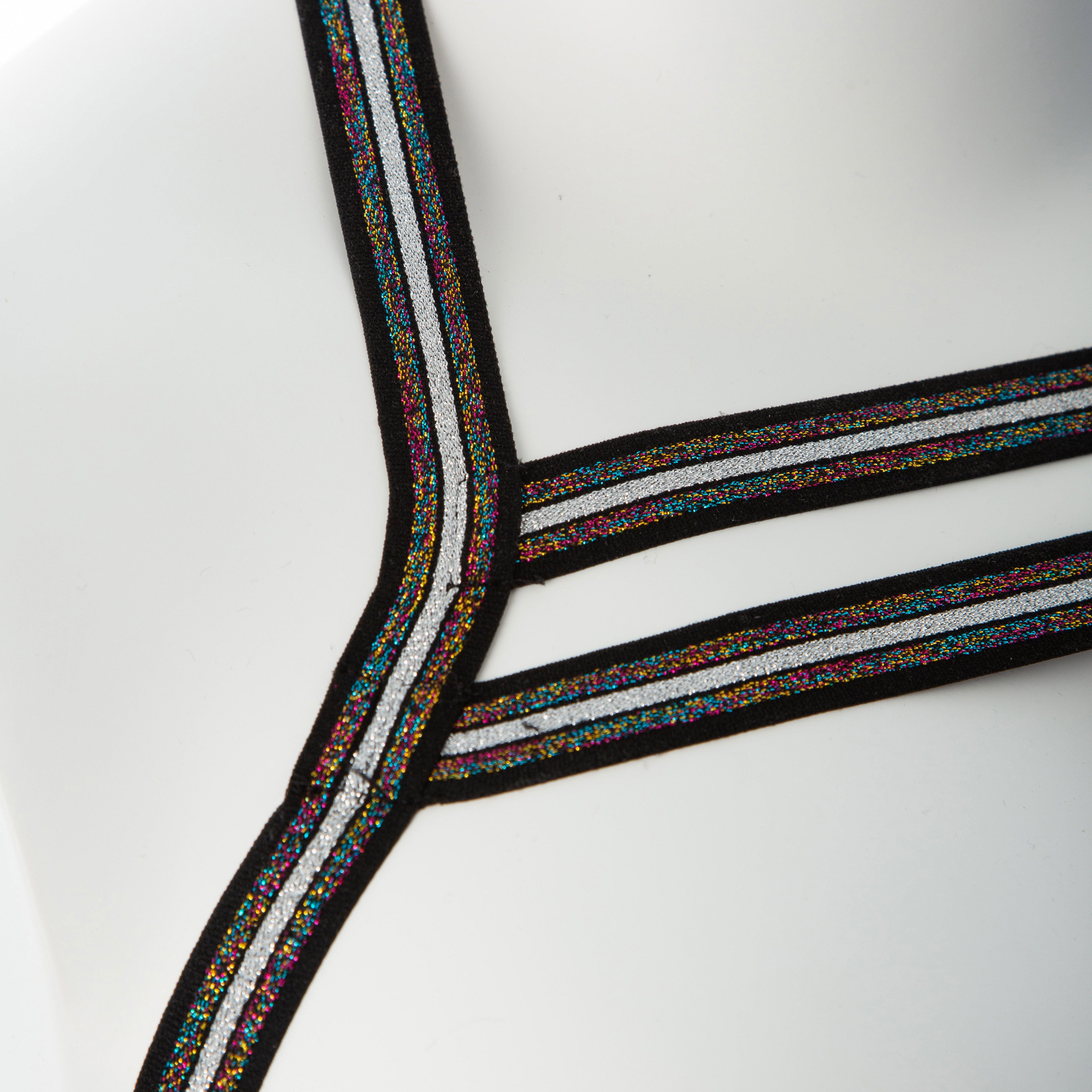 Gender Fluid Silver Lining Metallic Body Harness Large Size Womens Harnesses
