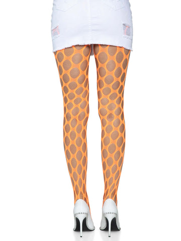 Jumbo Pothole Neon Green Net Tights One Size Adult Hosiery Hosiery