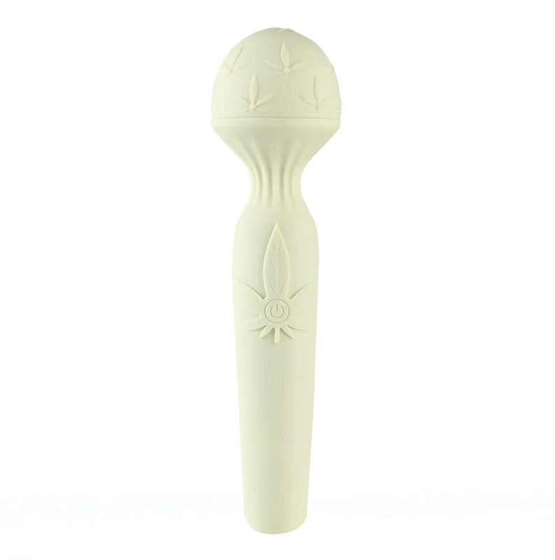 Maia Marlie 420 Massage Wand 20.6 cm USB Rechargeable with Hemp Leaf Design Electric Massager