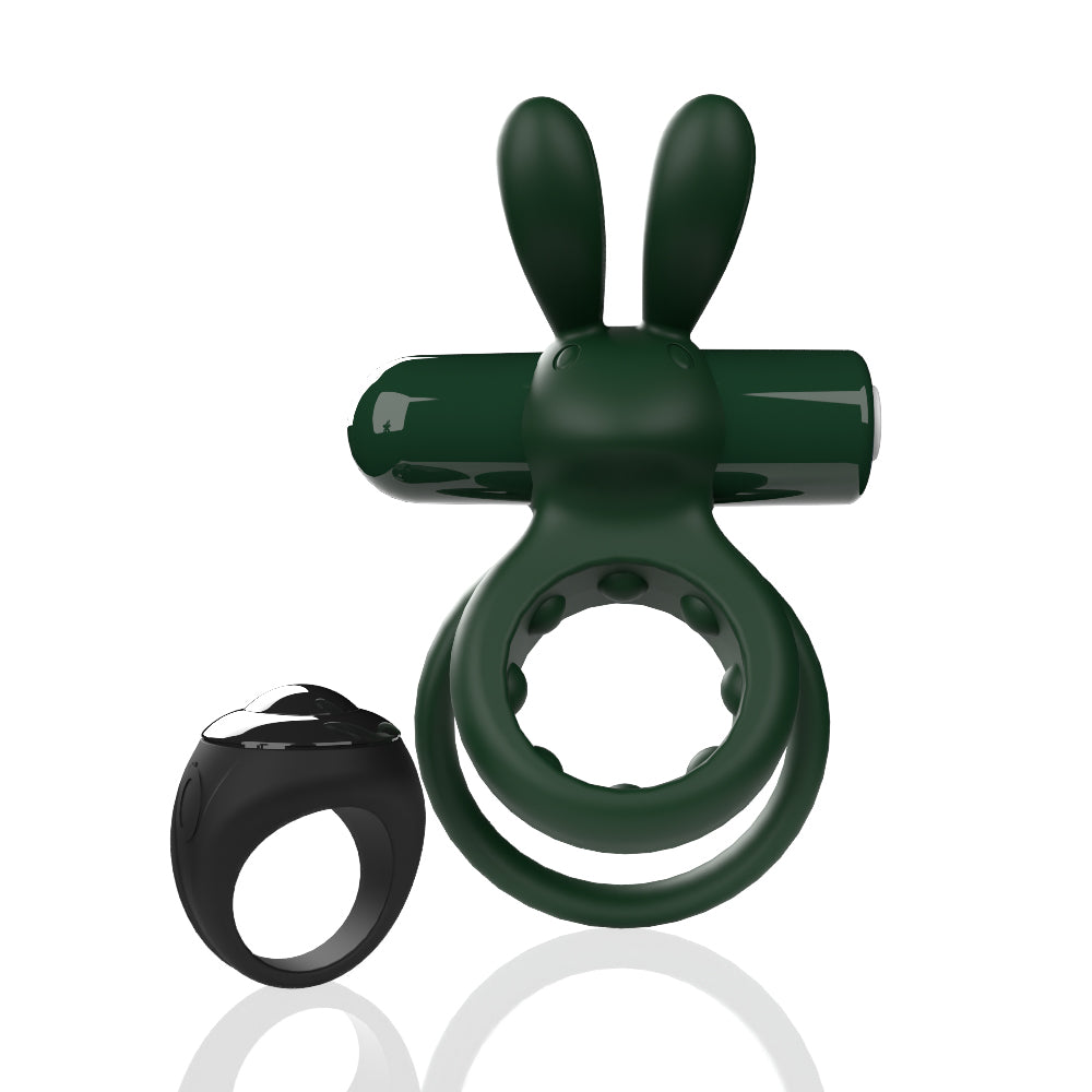 Ohare Remote Control (Green) – Waterproof Rechargeable Wearable Rabbit Vibrator with Double-Ring Design > Sex Toys > Couples Toys