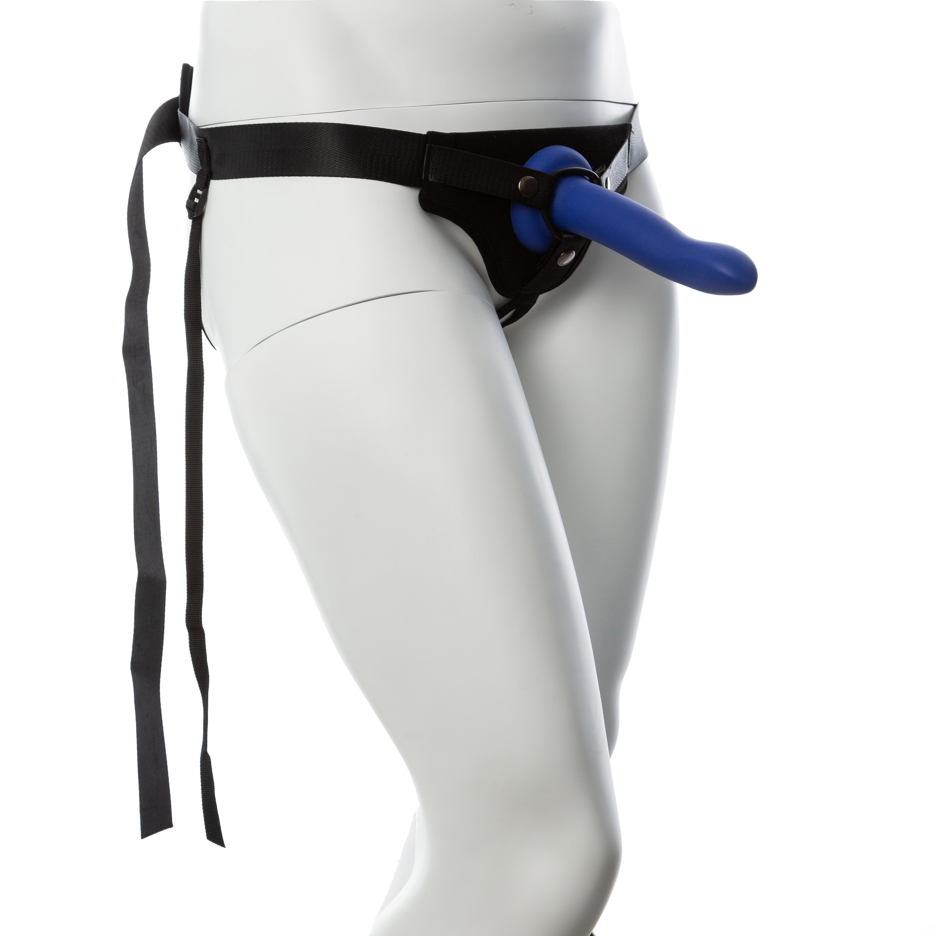 Gender Fluid Skylar Strap-On Harness One Size Black with Adjustable Nylon Straps and Padded Comfort Harnesses & Strap-Ons