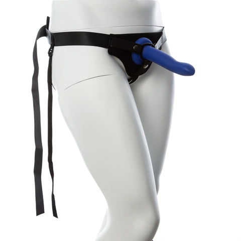 Gender Fluid Skylar Strap-On Harness One Size Black with Adjustable Nylon Straps and Padded Comfort Harnesses & Strap-Ons