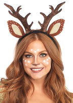 Leg Avenue Fawn Ear Antler – Animal Costume Headband Brown > Clothes > Costumes > Womens