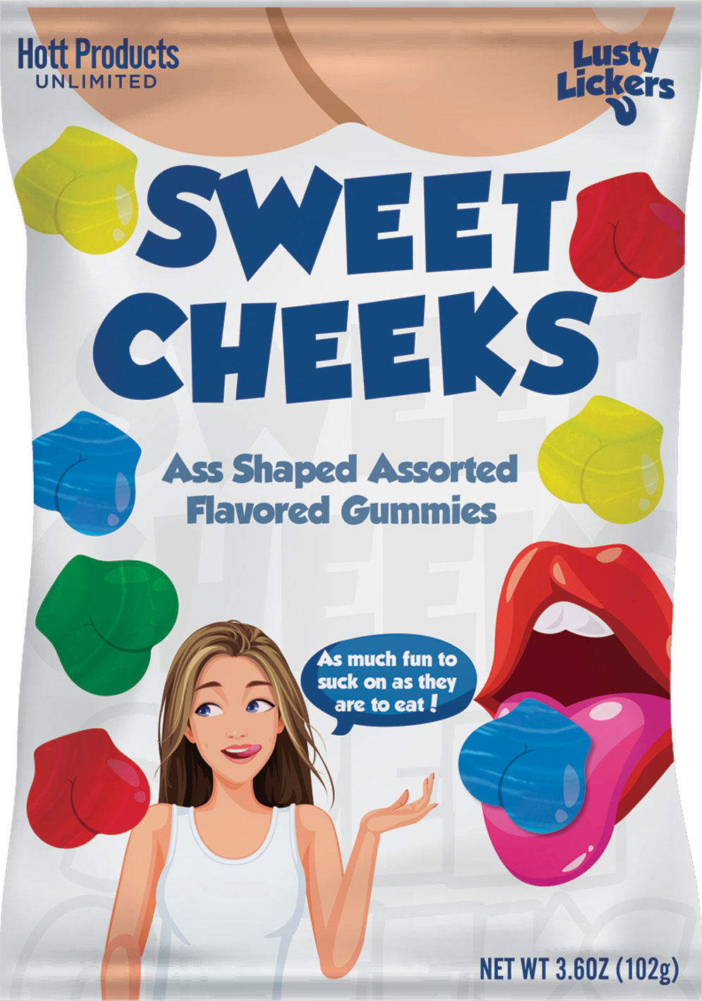 Sweet Cheeks Ass Shaped Gummies Assorted Flavors Candy Default Title > Relaxation Zone > Edible Treats