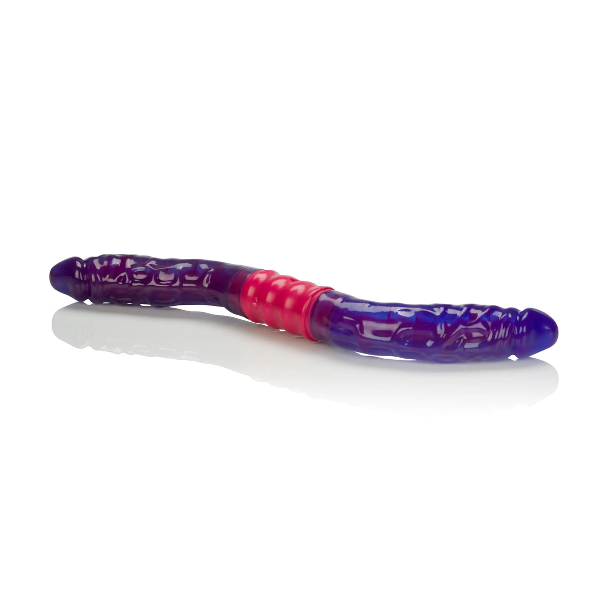 Dual Vibrating Flexi Dong – Flexible Soft Jelly Double Vibrator > Dildos > Double Dildos