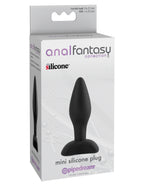 Anal Fantasy Collection Mini Silicone Plug Black 7.5 cm Butt Plug > Anal Range > Butt Plugs