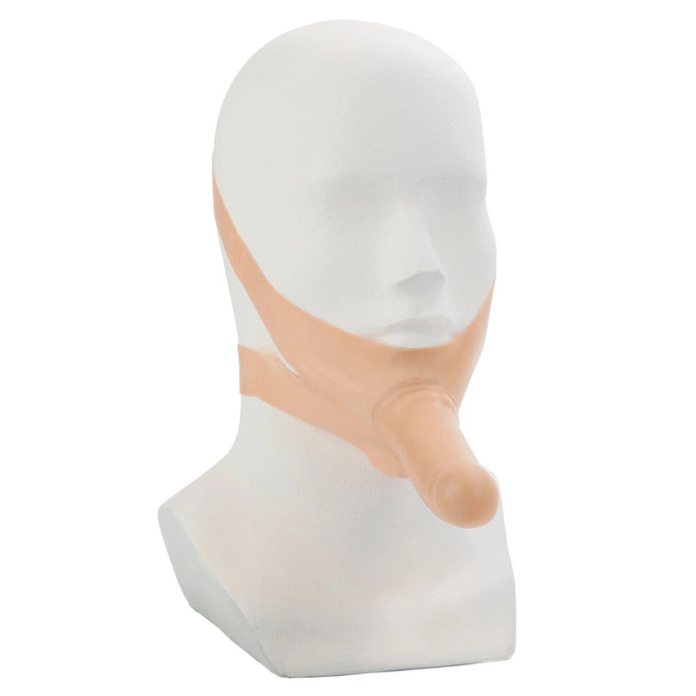 Accommodator 5 Inch Wearable Face Strap On Dildo Flesh > Bondage Gear > Gags and Bits