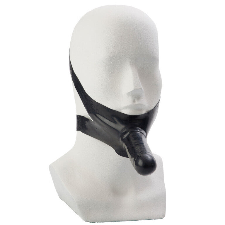 Accommodator Face Strap-On Dildo (Black) 5 Inch Silicone Strap-On Dildo Secondary image