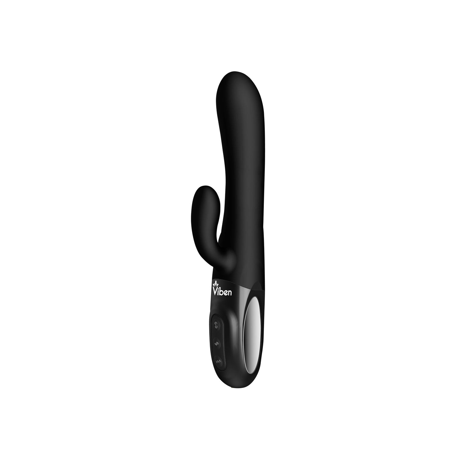 Viben Hypnotic Thrusting Rabbit Vibe with Swinging Clit Stimulator in Black Black VIBRATORS-RABBIT
