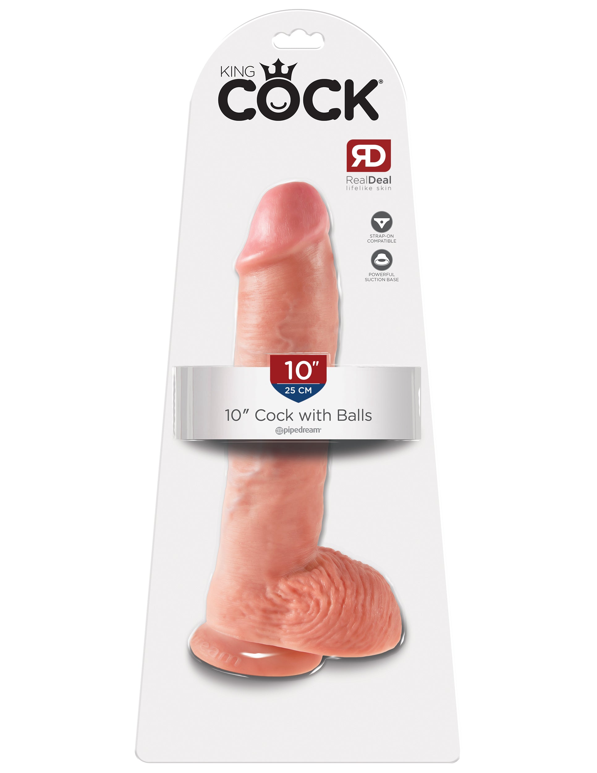 King Cock 10 Inch Cock With Balls Flesh Dildo Dongs Realistic