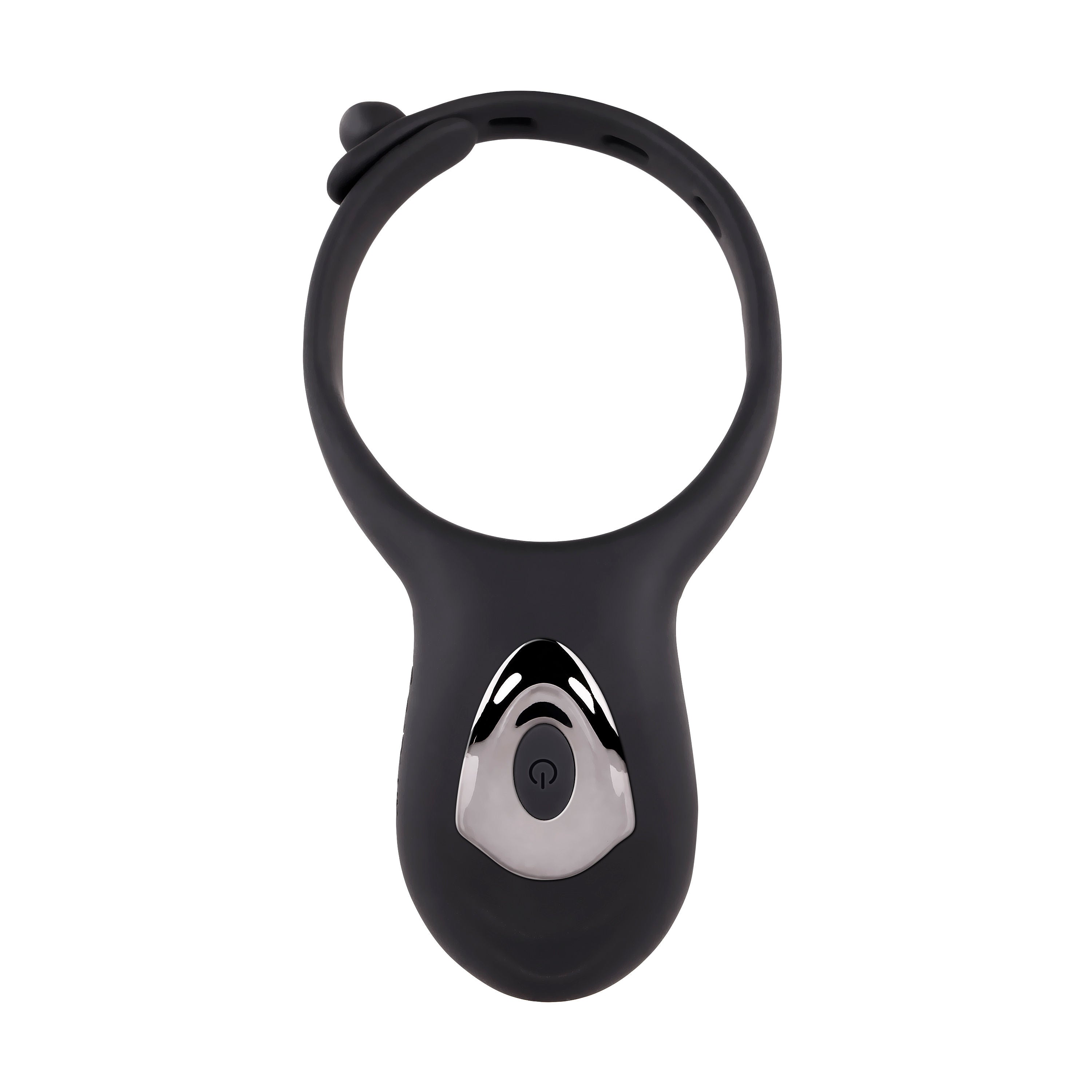 Adjustable Black Vibrating Cock Ring with Dual Motors and Remote Cock Rings Vibrating