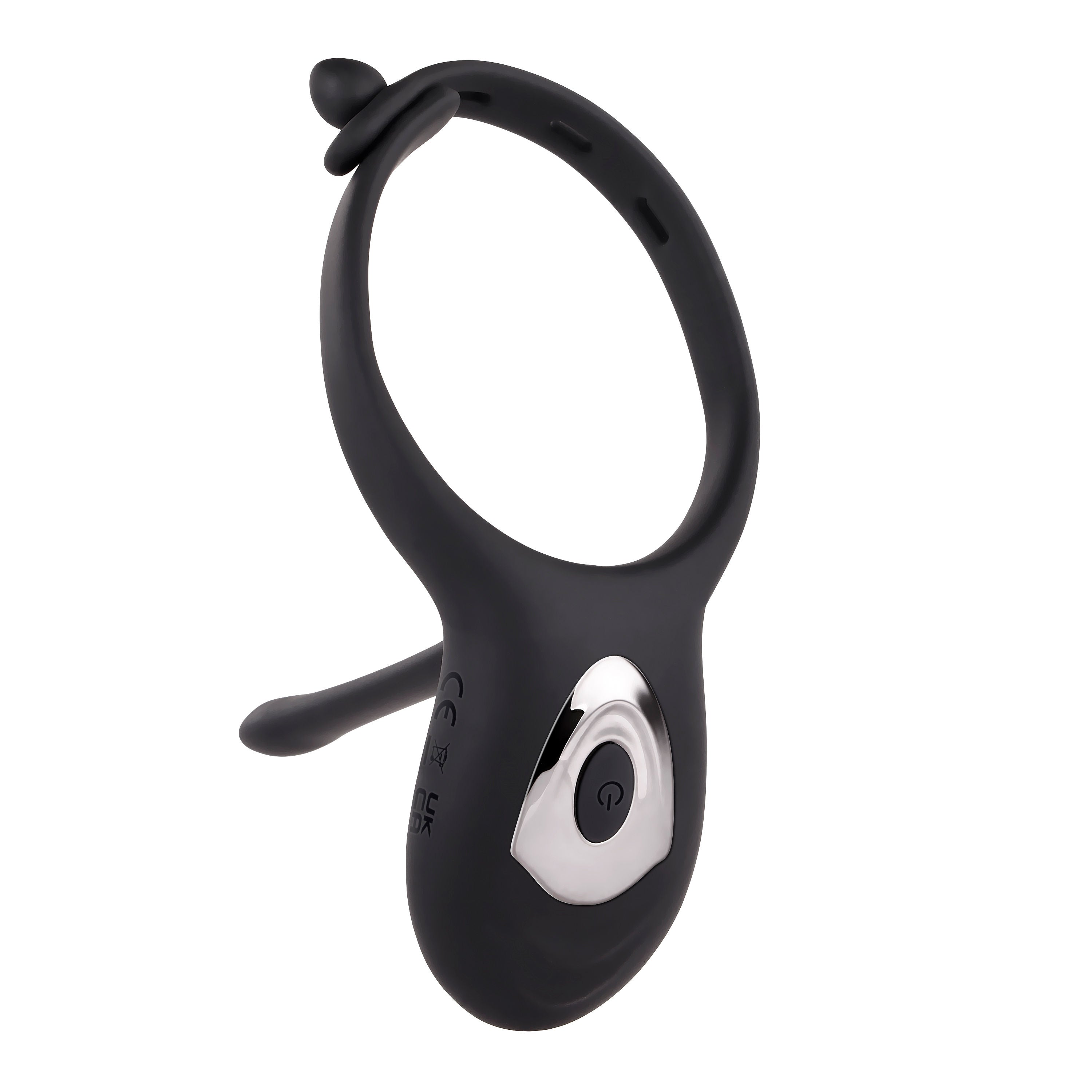 Adjustable Black Vibrating Cock Ring with Dual Motors and Remote > Cock Ring > Vibrating