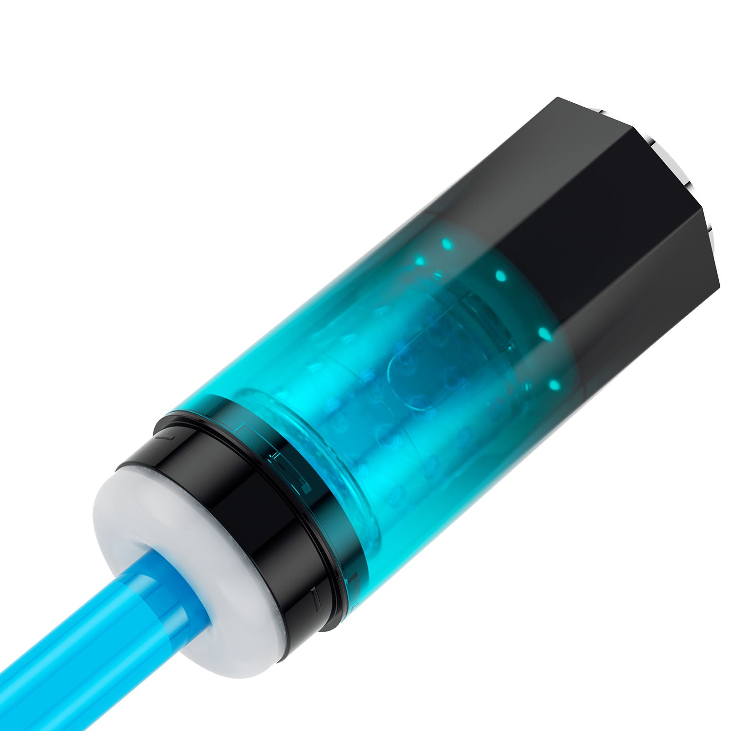 Adrian Water Spa Rotating Male Masturbator Blue Sleeve Toy Strokers - Auto