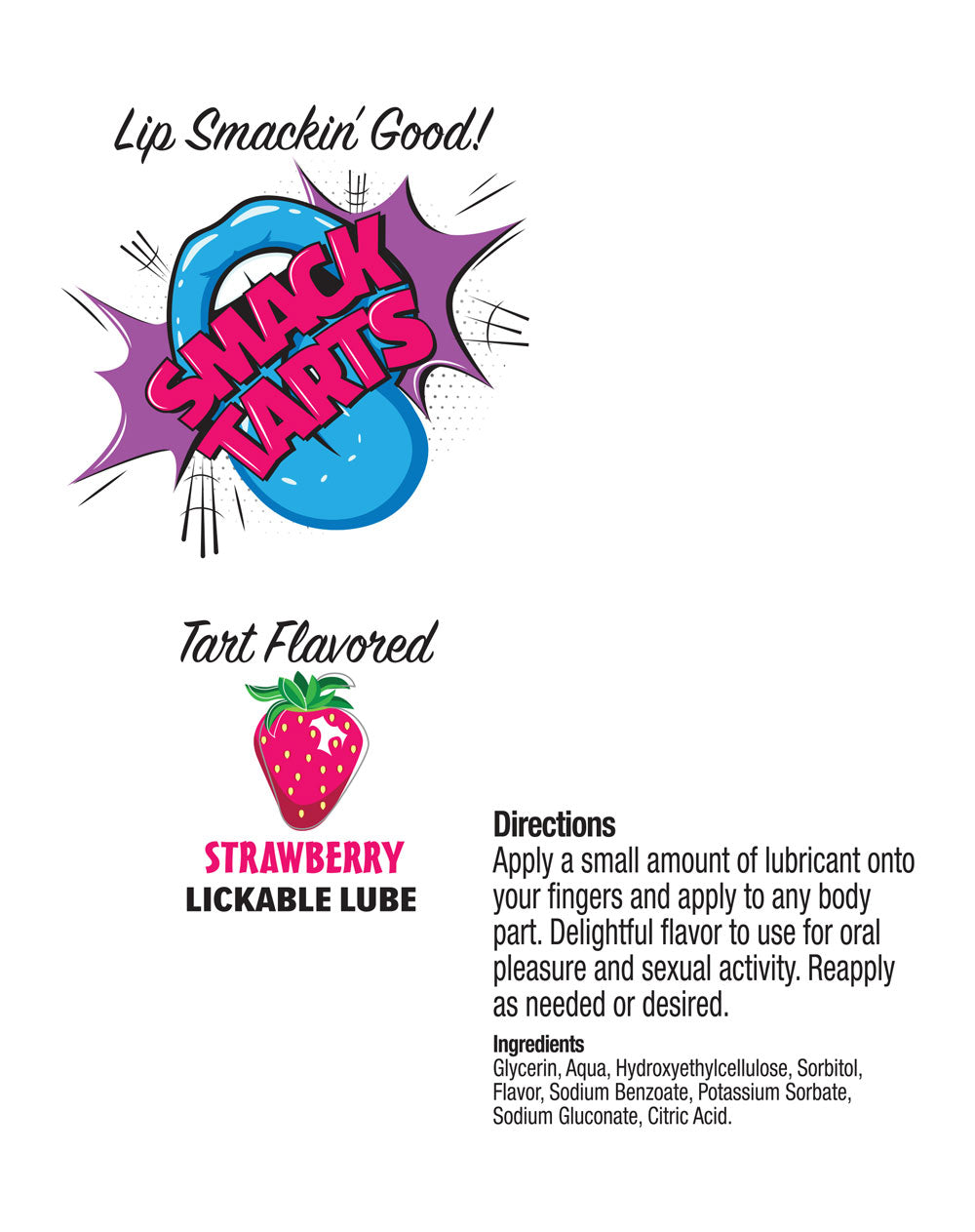 Smack Tarts (Strawberry) – Flavored Lickable Lubricant 4oz > Lube > Flavoured
