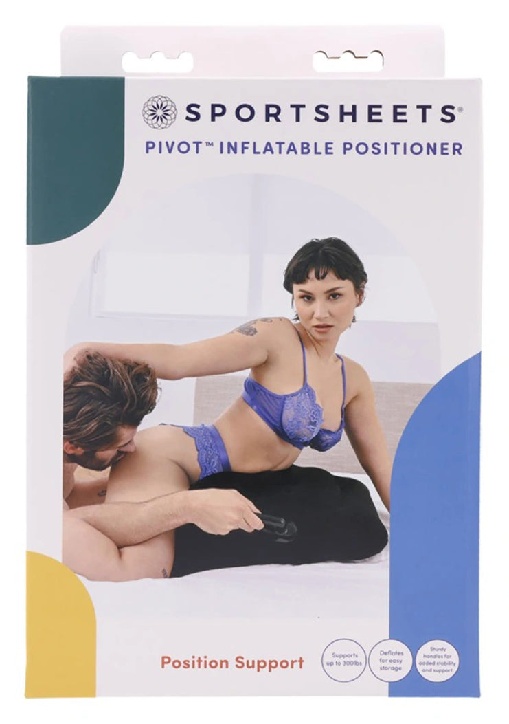 Pivot Inflatable Positioner 20cm x 61cm x 41cm Black Black Sex Positioners