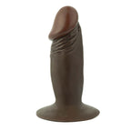 Nasstoys Afro American Whoppers 4 Inch Brown – Super Flexible Realistic Dong > Dildos > Slim Dildos